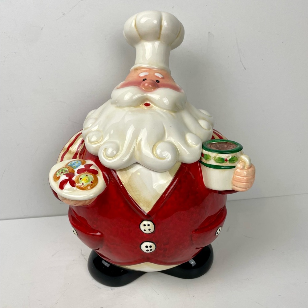Santa Claus Christmas cookie jar by Home Interiors